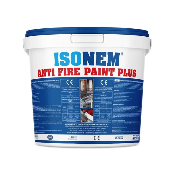 İsonem AntiFire Paint Plus 120 Dk Yangına Dayanıklı Boya 5 Kg Beyaz - 1