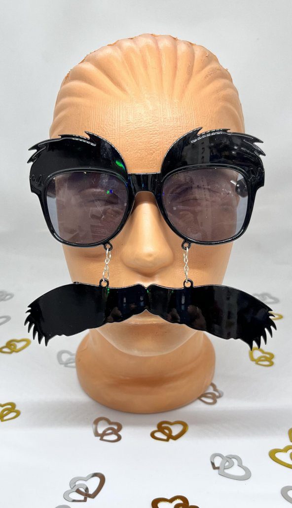 Bıyıklı Parti Gözlük - Resim 2