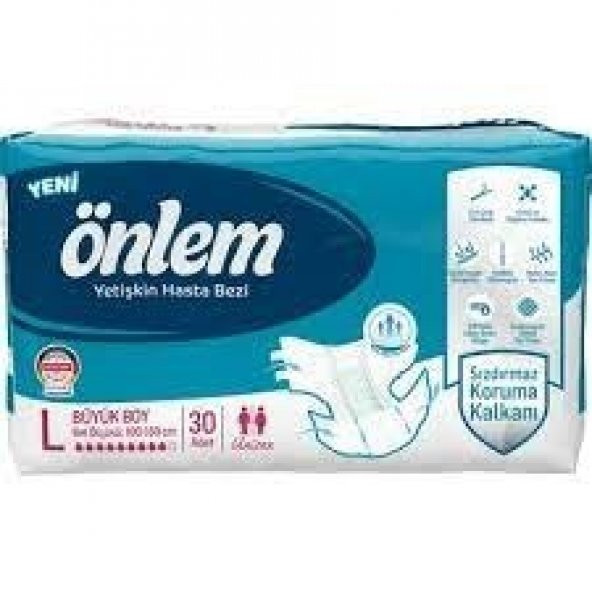 Önlem Hasta Bezi Belbantlı Tekstil Yüzey L 30'lu