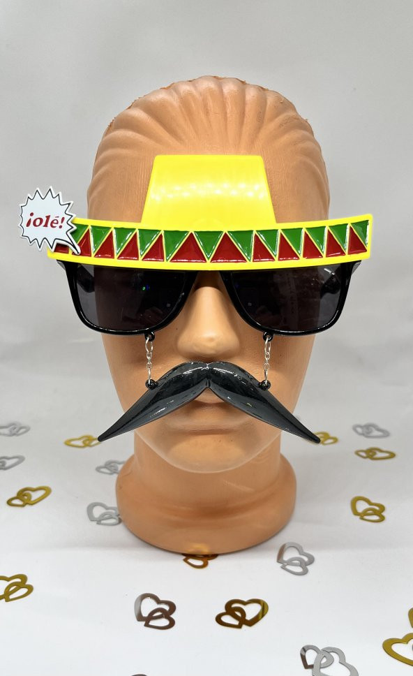 Parti Gözlük Meksika Bıyıklı - Resim 3