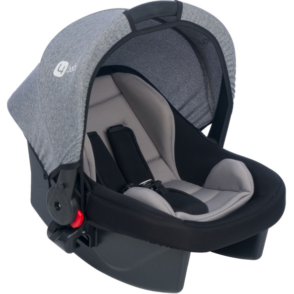 4 Baby Taşıma Ana Kucağı 0-13 Kg Gri