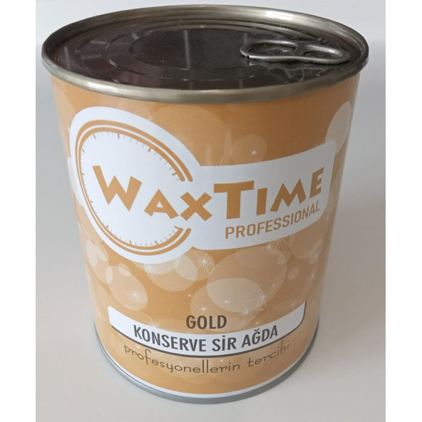 WAXTIME Professional Konserve Sir Ağda GOLD 800 ml.