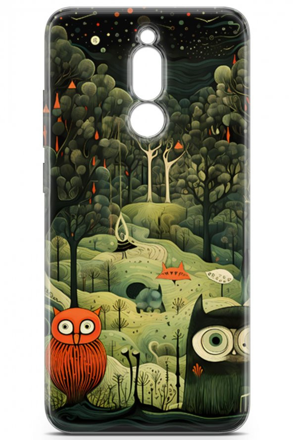 Xiaomi Redmi 8 Kılıf Seri Fresh 19 Baykuşlar Tam Koruma Kılıf - 2