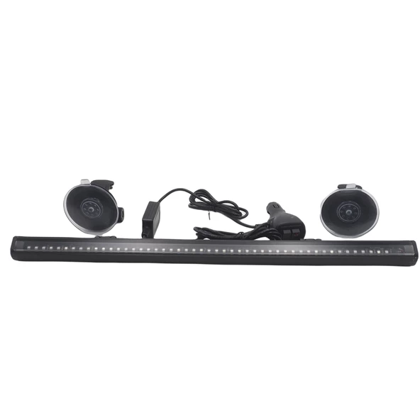 Space Çakar lamba 12-32v esnek model 44cm vantuzlu çakarlı mavi-kırmızı / LAPA544