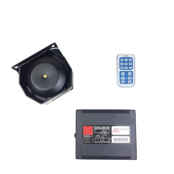 Space Polis itfaiye ambulans sireni uzaktan kumandalı metal /SSSR45-1 - 2