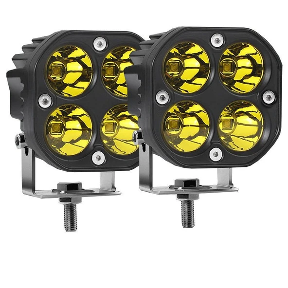 Space Off-road sis lambası 4 led 12-32V 40W -set Sarı / LASS284-1