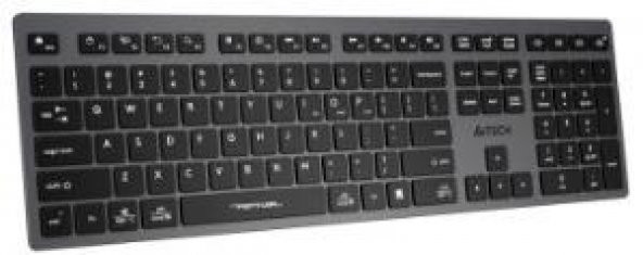 A4TECH FBX50C BLUETOOTH Q ŞARJLI KLAVYE GRİ