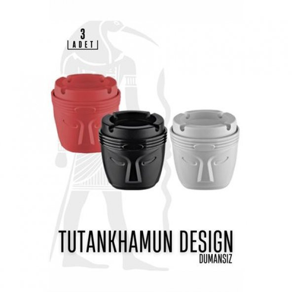 TransForMacion Dumansız Küllük Tutankhamun Design 3 lü Set 719019