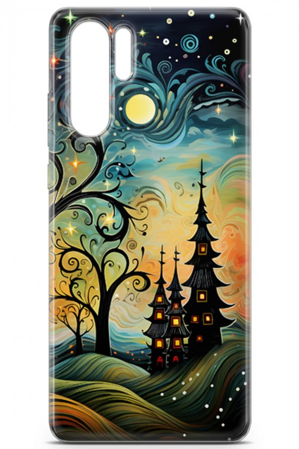 Huawei P30 Pro Kılıf Seri Fresh 30 Chinese Kenarları Şeffaf Kapak - 2