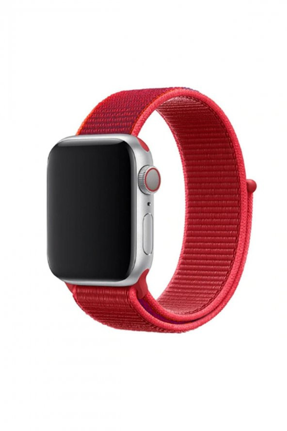 Hasır Kayış/kordon Apple Watch Seri 6 42mm-44mm-seri7 45mm Akıllı Saat Için Gri