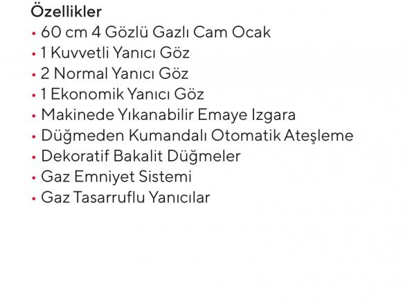 UKINOX CARLO 60 GRİ CAM OCAK - 2