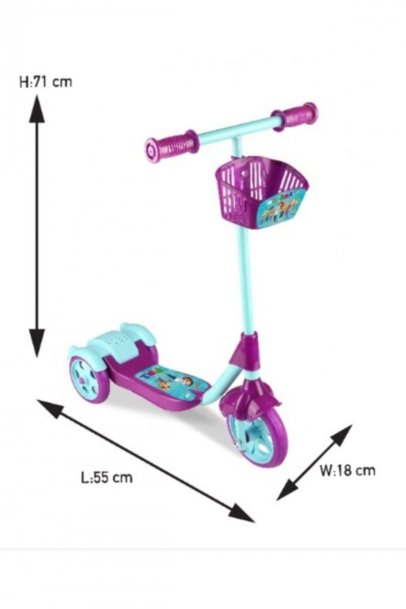 Trt Çocuk Pırıl Lisanslı Scooter (3 Tekerlekli)