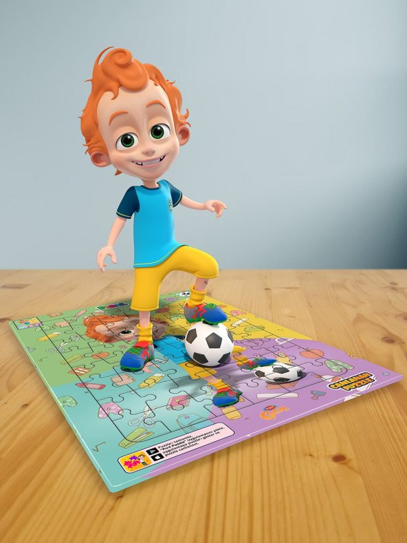 Pırıl Canlanan Puzzle - Efe- Futbol Oynarken (Sürpriz Pırıl Hediyesi)