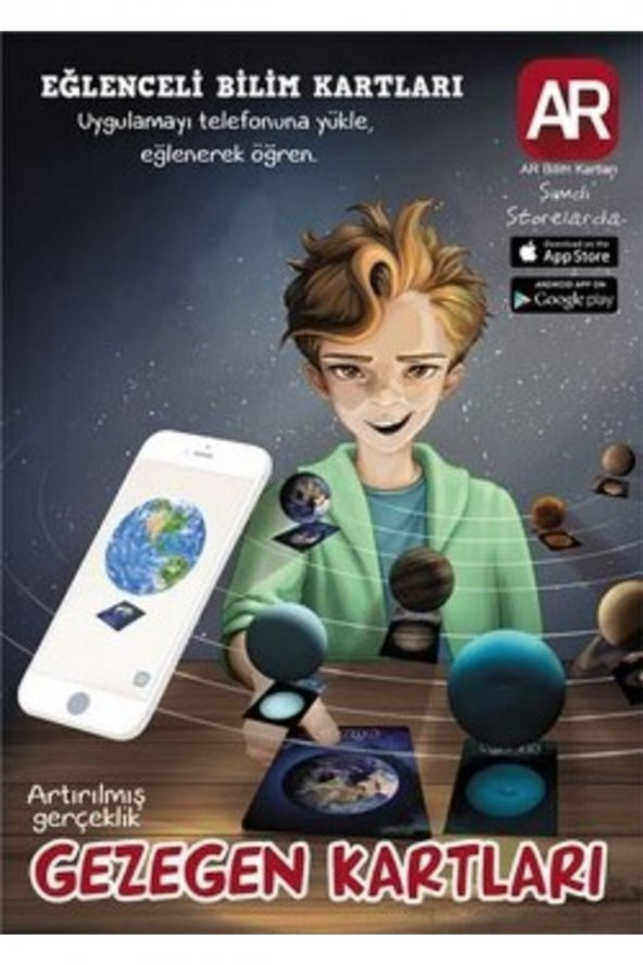 Artırılmış Gerçeklik Gezegen Kartları - Ders Zamanı Eğitim Yayınları - Kollektif Kitabı
