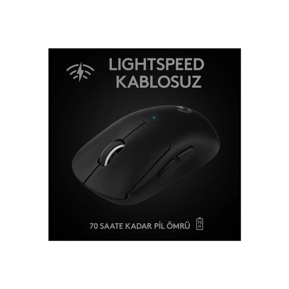 Logitech G PRO X Superlight Hero Siyah Kablosuz Oyuncu Mouse - TEŞHİR - 3