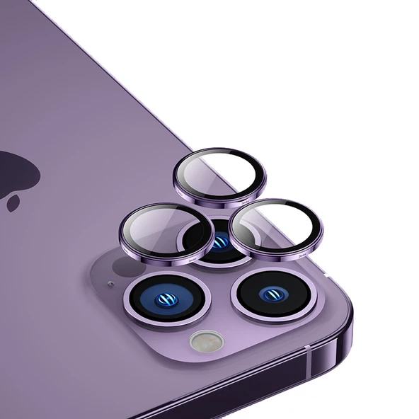Vendas iPhone 14 Pro Max Uyumlu Safir Strong Tam Uyumlu Kamera Lens Koruyucu