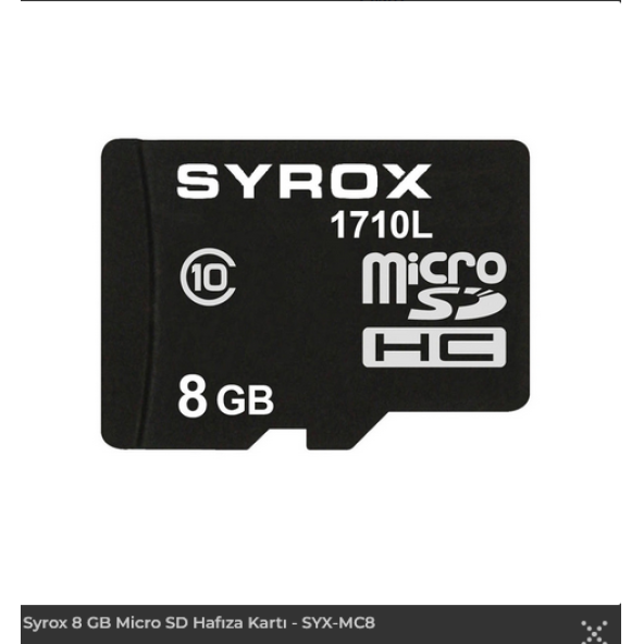 MC8 8GB Micro Sd Hafıza Kartı