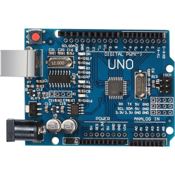Arduino Uno R3 Ch340 Klon - Usb Kablo Hediyeli-Arduino Uno R3 Smd Ch340 Chip-Klon (Usb Kablo Dahil) - 2