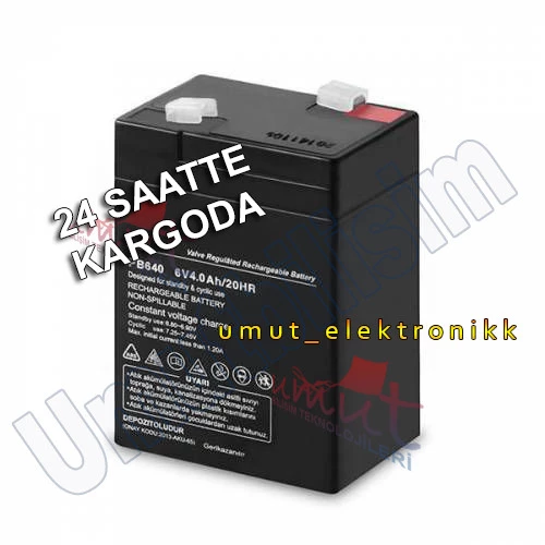 HSYN_TTEC 6 VOLT 4 AMPER BAKIMSIZ KURU AKÜ- 6V 4 AH 2024 ÜRETİMİ AKÜ - HHM & ELEKTRONİKUCUZ - 2