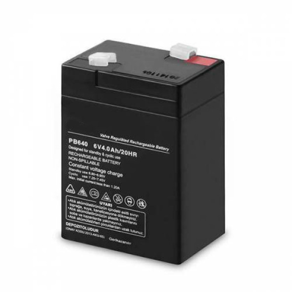 AUEH_6V 4Ah 6 volt 4 amper KURU AKÜ BATARYA PİL & 6 VOLT 1 AMPER AKÜ PİL BATTERY-BATARYA ürün görseli 1