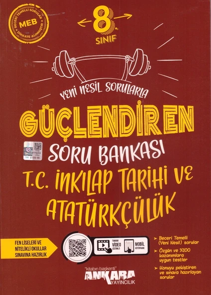 ANKARA 8.SINIF GÜÇLENDİREN İNKILAP TARİHİ SORU ürün görseli