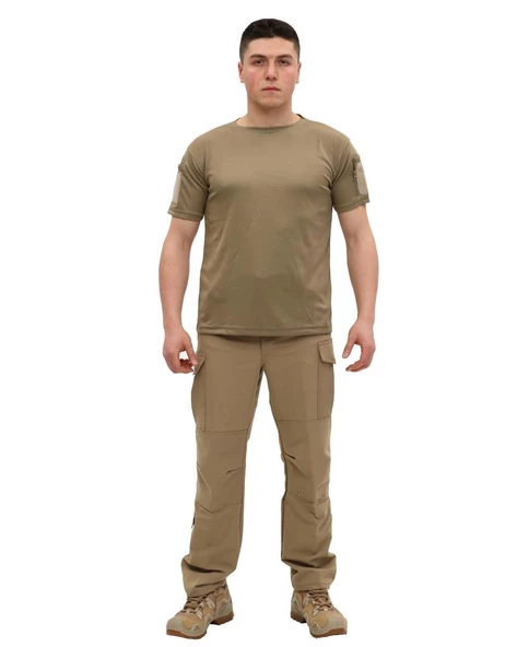 Single Sword Bisiklet Yaka Kısa Kol Taktik T-shirt - 10