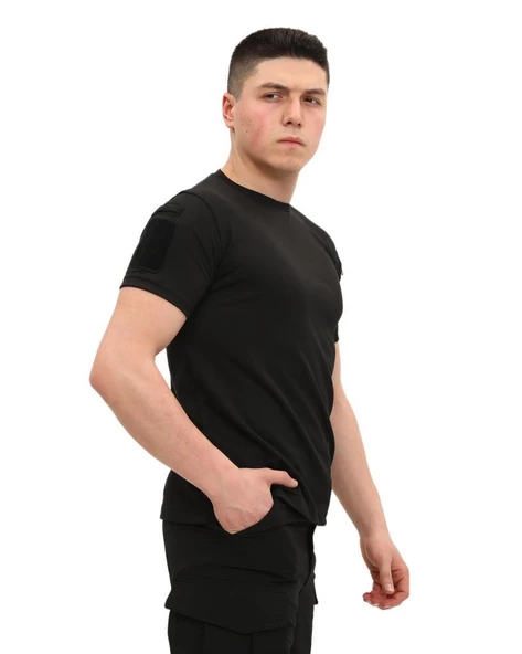 Single Sword Bisiklet Yaka Kısa Kol Taktik T-shirt - 6