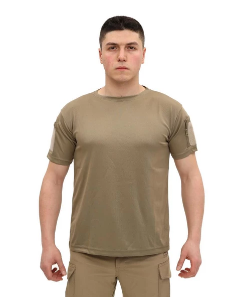 Single Sword Bisiklet Yaka Kısa Kol Taktik T-shirt - 12