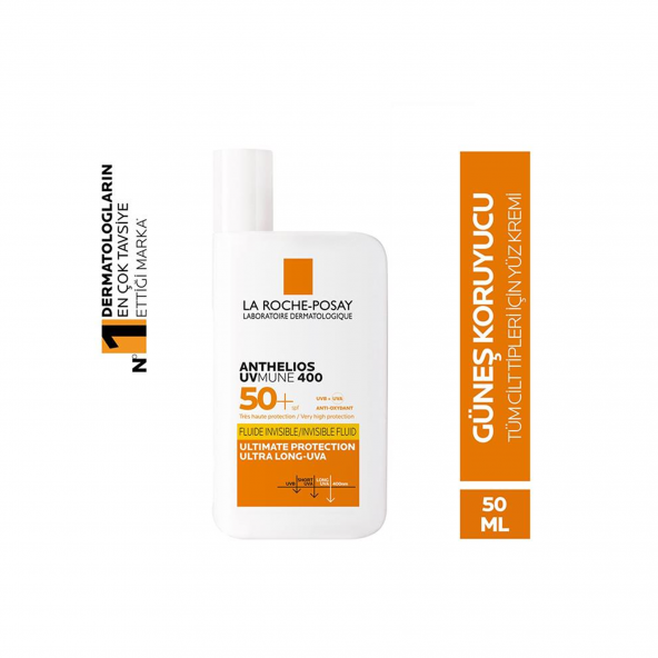 La Roche-Posay Anthelios UVmune 400 Fluid Invisible SPF50+ Güneş Kremi 50 ml