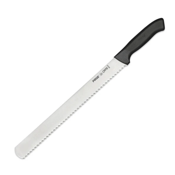 Creme Dişli Dilimleme Bıçağı 30 cm Siyah