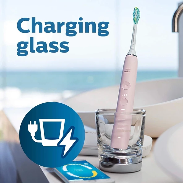 Philips Sonicare DiamondClean Smart 9300 Elektrikli Diş Fırçası - Pembe - 4