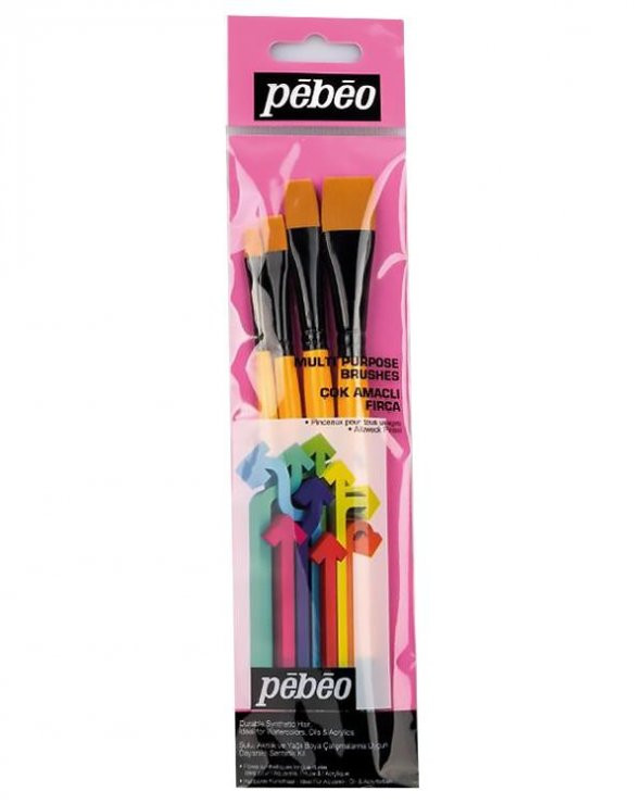 Pebeo Çok Amaçlı Fırça Seti 4lü Seri 10