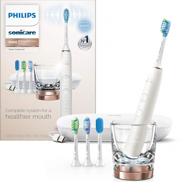 Philips Sonicare DiamondClean Smart 9500 Elektrikli Diş Fırçası - Rose Gold