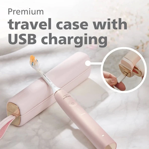 Philips Sonicare 9900 Prestige Şarj Edilebilir Elektrikli Diş Fırçası - Pembe - 4