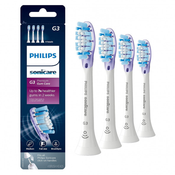 Philips Sonicare G3 Premium Diş Fırçası Başlıkları - 4 Adet - HX9054/65