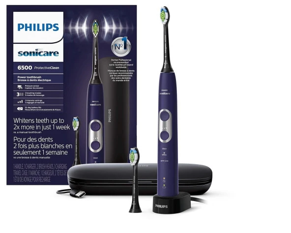 Philips Sonicare ProtectorClean 6500 Şarjlı Elektrikli Diş Fırçası - Mor