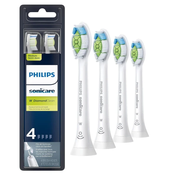 Philips Sonicare W DiamondClean Diş Fırçası Başlıkları - 4 Adet - HX6064/65