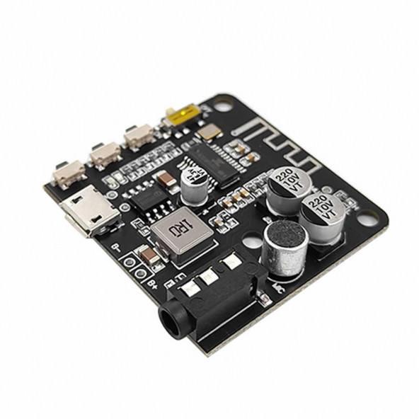 Bluetooth 5 Pro Kablosuz Ses Çalma Modülü  Mikrofon Giriş Stereo Müzik Mp3 3.7V Lityum Pil Batarya Şarj - 2