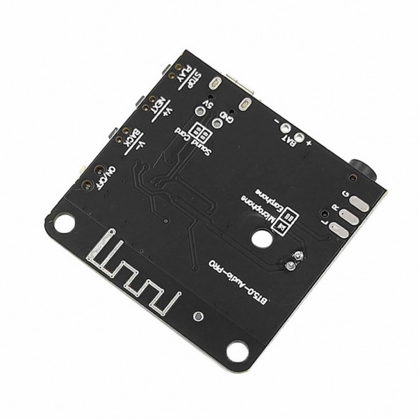 Bluetooth 5 Pro Kablosuz Ses Çalma Modülü  Mikrofon Giriş Stereo Müzik Mp3 3.7V Lityum Pil Batarya Şarj - 8