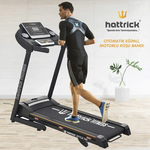 Hattrick Style 100 Koşu Bandı Otomatik Eğim