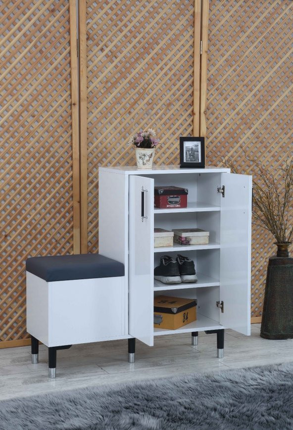 SARE HOME  RETRO PUFLU (OTURAKLI) AYAKKABILIK