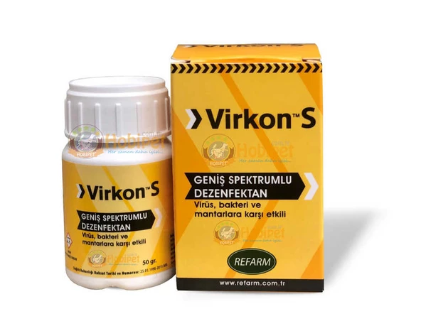 Virkon S Geniş Spektrumlu Virüsidal Pet Dezenfektanı 50 Gr