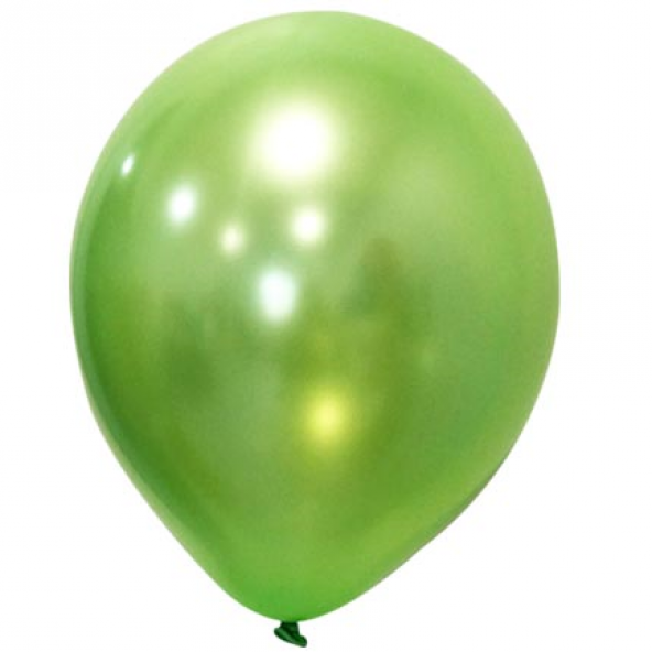 100 lü Balon Metalik Açık Yeşil 10 inç