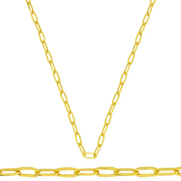 Altın Spor Zincir Kolye 14 Ayar 50cm. ürün görseli 1