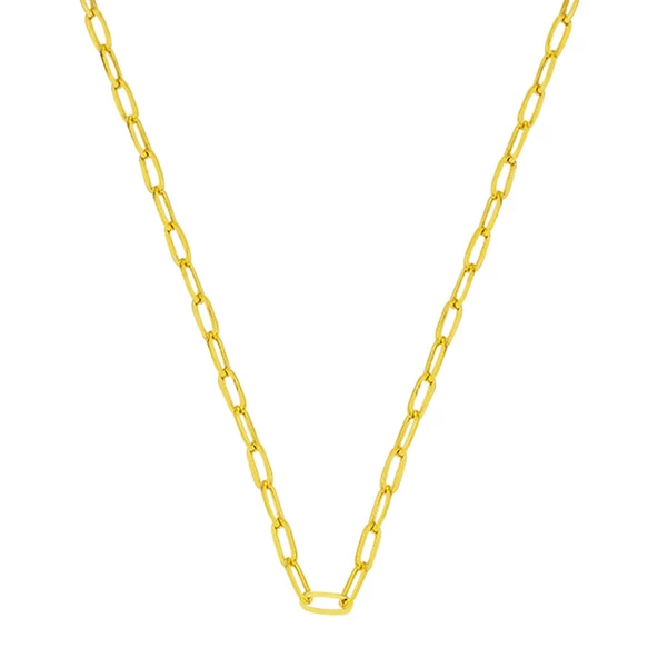 Altın Spor Zincir Kolye 14 Ayar 50cm. - Resim 5