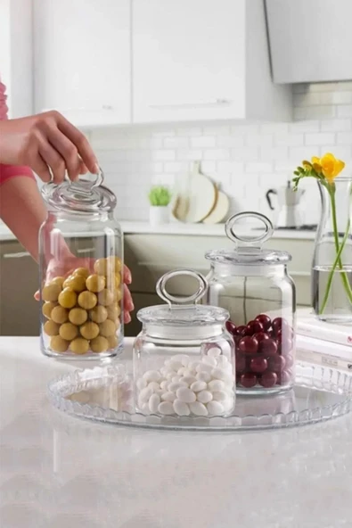 Paşabahçe Kitchen Slim 3 Lü Cam Kavanoz Seti 1130 cc,860 cc,575 cc ürün görseli