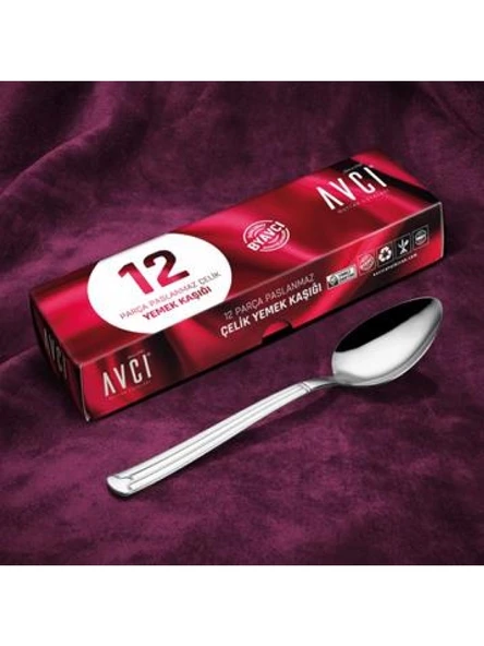 Avcı Yakamoz AVC 612 Yemek Kaşık 12 Li