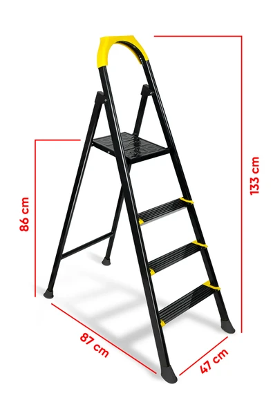 ZE Zigana Ev Gereçleri Hardy 3+1 Basamaklı Özel Tasarım Hafif Merdiven - 3