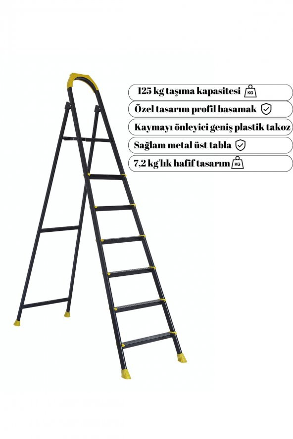 ZE Zigana Ev Gereçleri Hardy 6+1 Özel Tasarım Hafif Merdiven