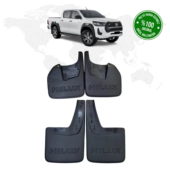 Toyota Hilux 2015 Model ve Sonrası 4'lü Paçalık (Çamurluk - Tozluk)